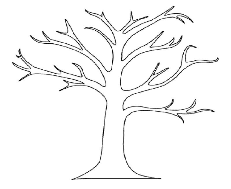 pix Bare Tree Coloring Pages