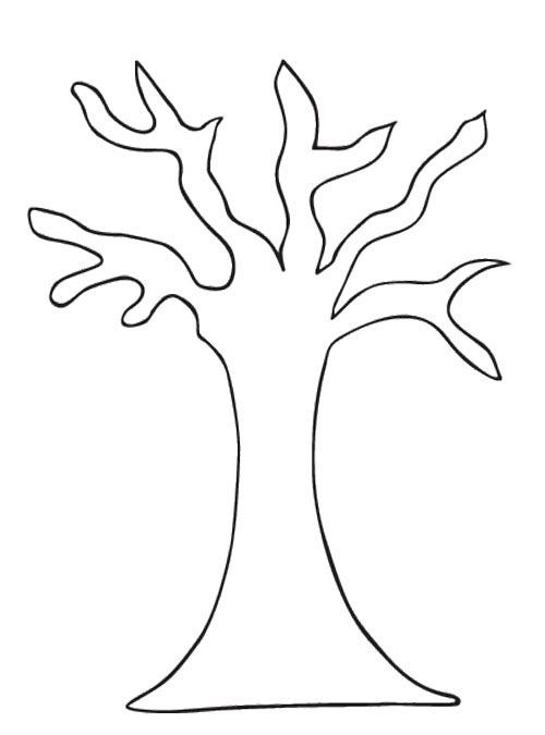 pic Bare Tree Coloring Pages