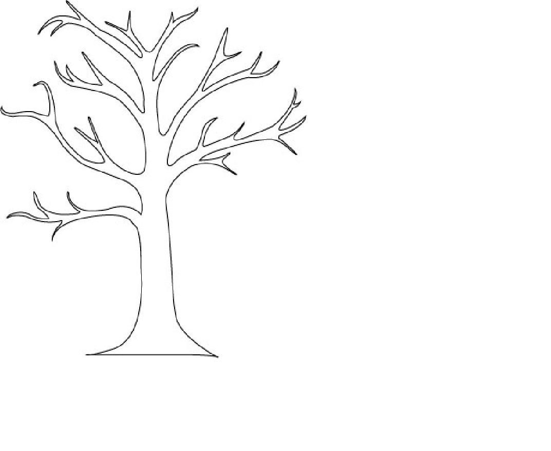 images Bare Tree Coloring Pages