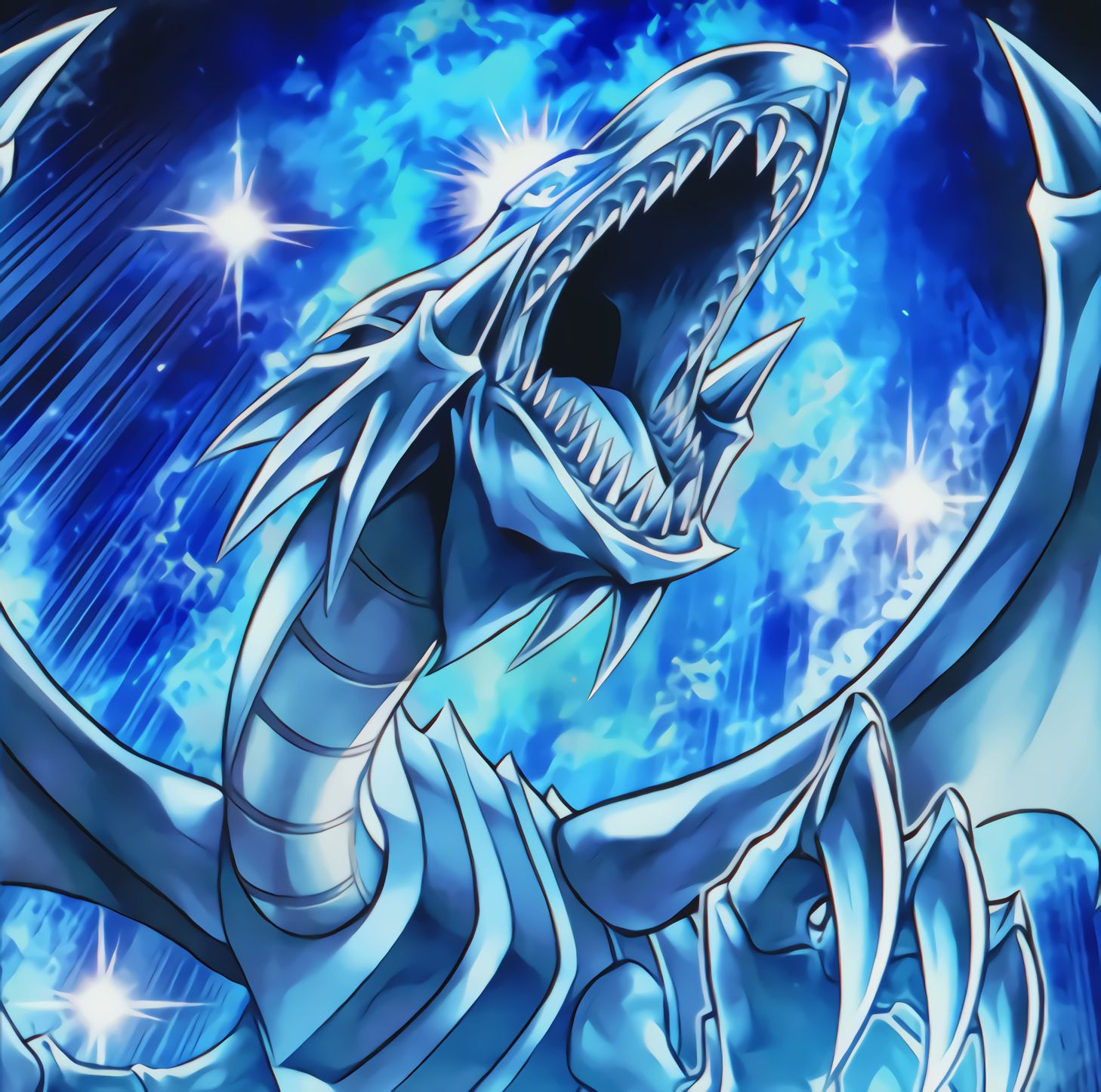 pics Blue Eyes White Dragon Art Anime