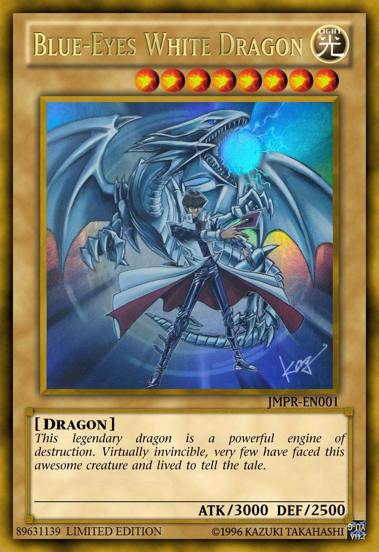 pic Blue Eyes White Dragon Art Card