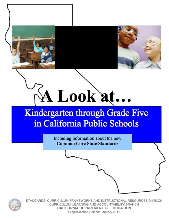 photo California Kindergarten Standards 2020