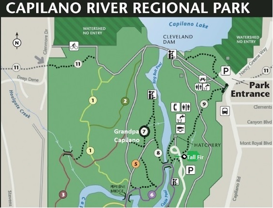 photo Capilano River Park Map