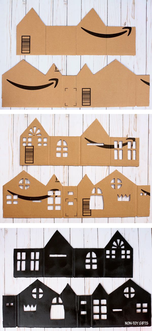 pix Cardboard Haunted House Template