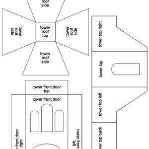 images Cardboard Haunted House Template