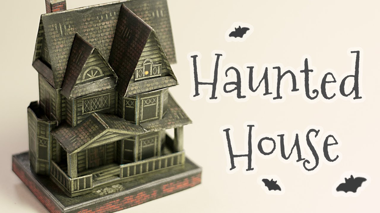 pics Cardboard Haunted House Template