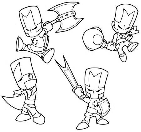 images Castle Crashers Characters Coloring Pages