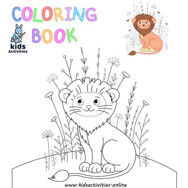 picture Coloring Books For Kids- Animals Pdf