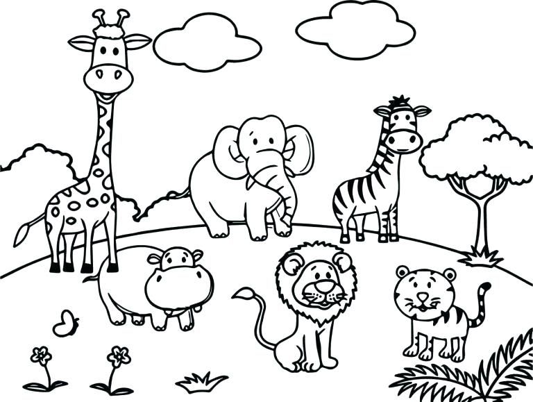 wallpapers Coloring Books For Kids- Animals Pdf