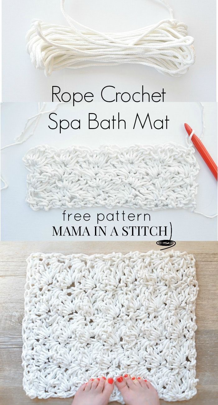 photo Crochet Bathroom Rug Free Pattern