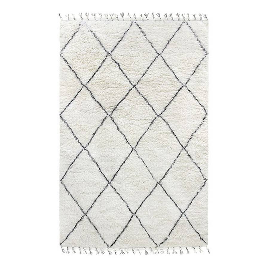 photo Diamond Black And White Rug