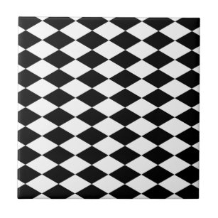 wallpapers Diamond Black And White Tiles