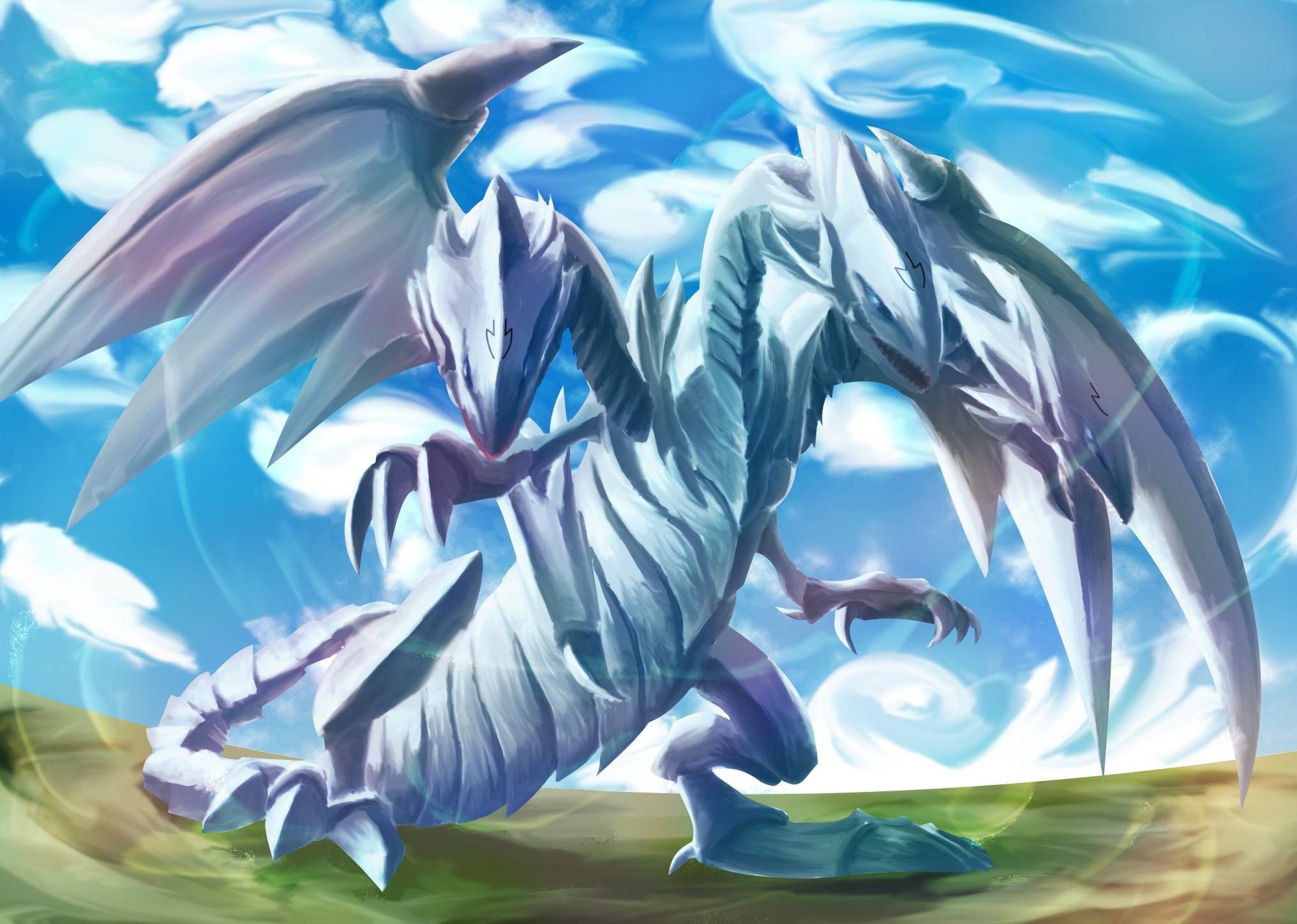 images Epic Blue Eyes White Dragon Art