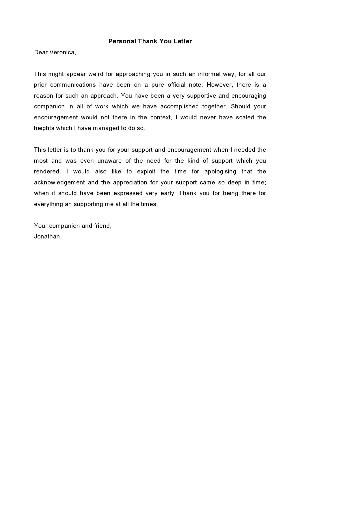 wallpapers Formal Personal Letter Template