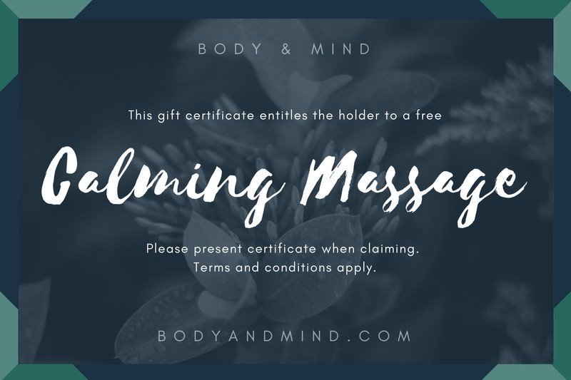 pic Full Body Massage Gift Vouchers