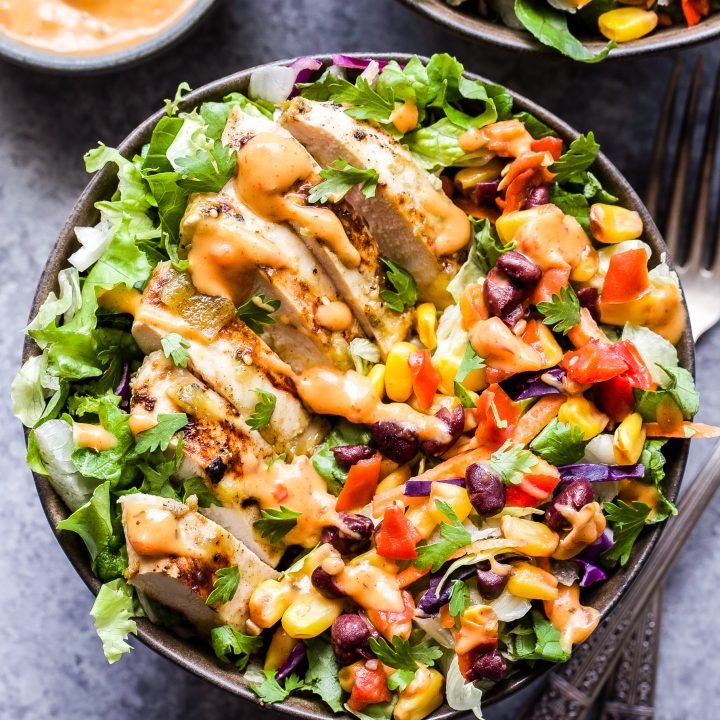 wallpapers Grilled Chicken Fiesta Salad