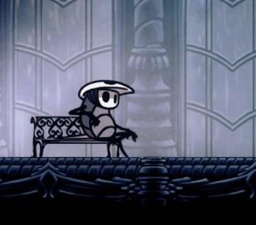 pix Hollow Knight Quirrel Bench