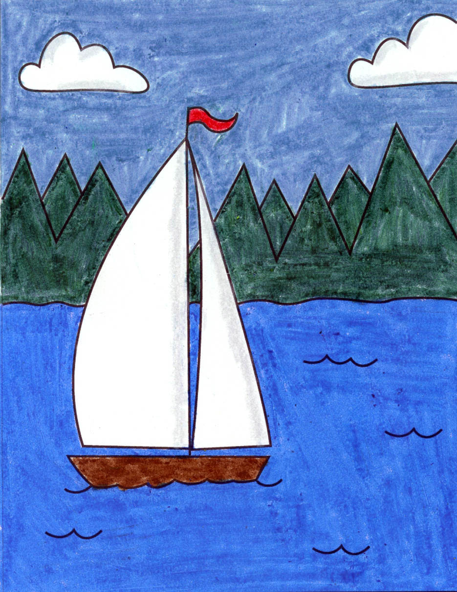 Featured image of post How To Draw A Sail Boat