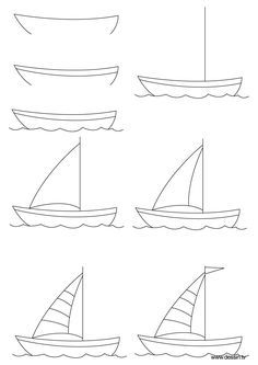 pics How To Draw A Sail Boat