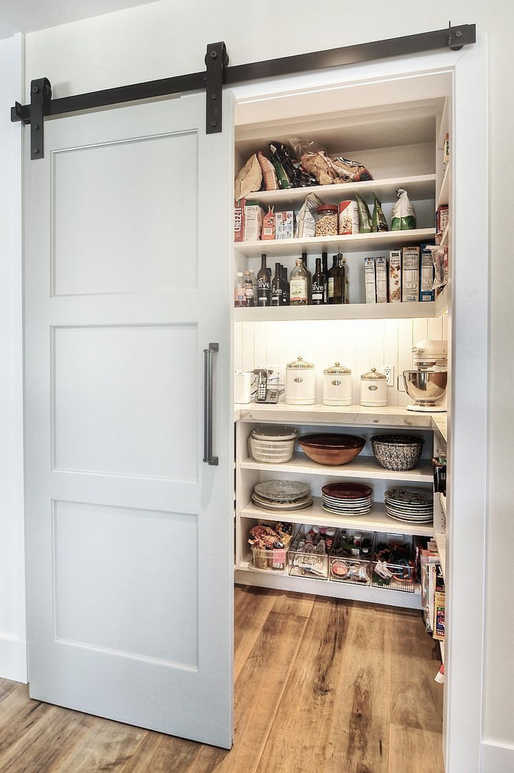 pic Kitchen Sliding Door Pantry