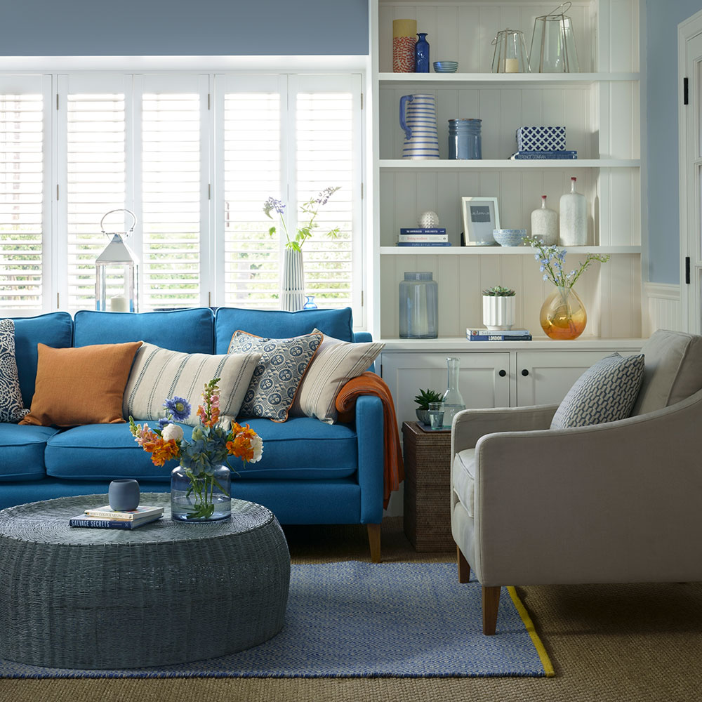 pic Light Blue Sofa Living Room Decor