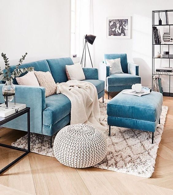 images Light Blue Velvet Sofa Living Room