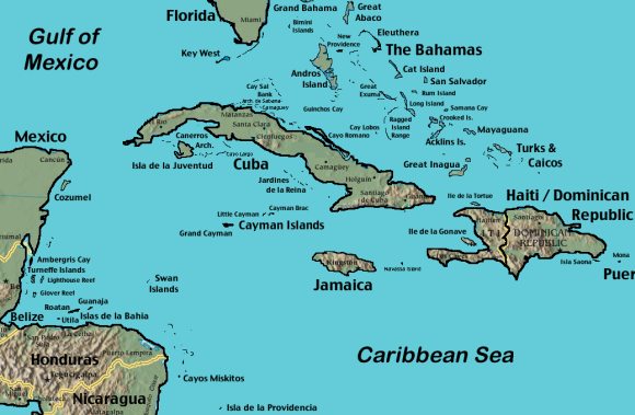 Featured image of post Map Of Caribbean Islands And Mexico