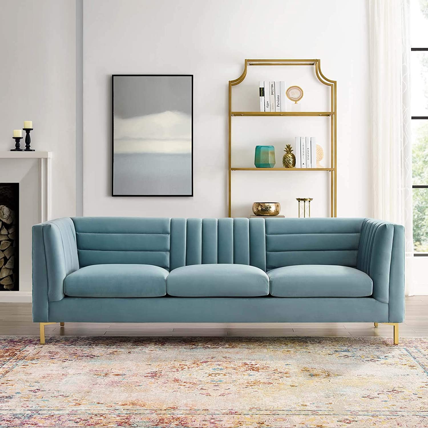 pics Modern Light Blue Sofa Living Room