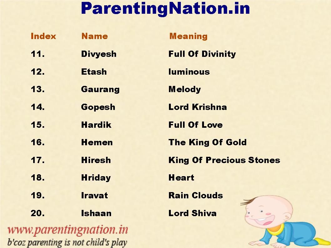 Featured image of post New Born Baby Boy Name List In Hindi