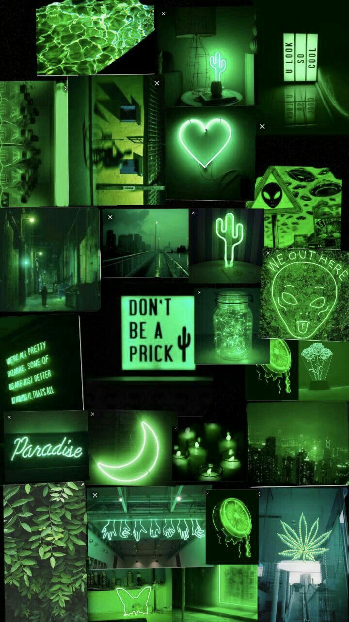 wallpapers Papel De Parede Para Celular Verde Neon