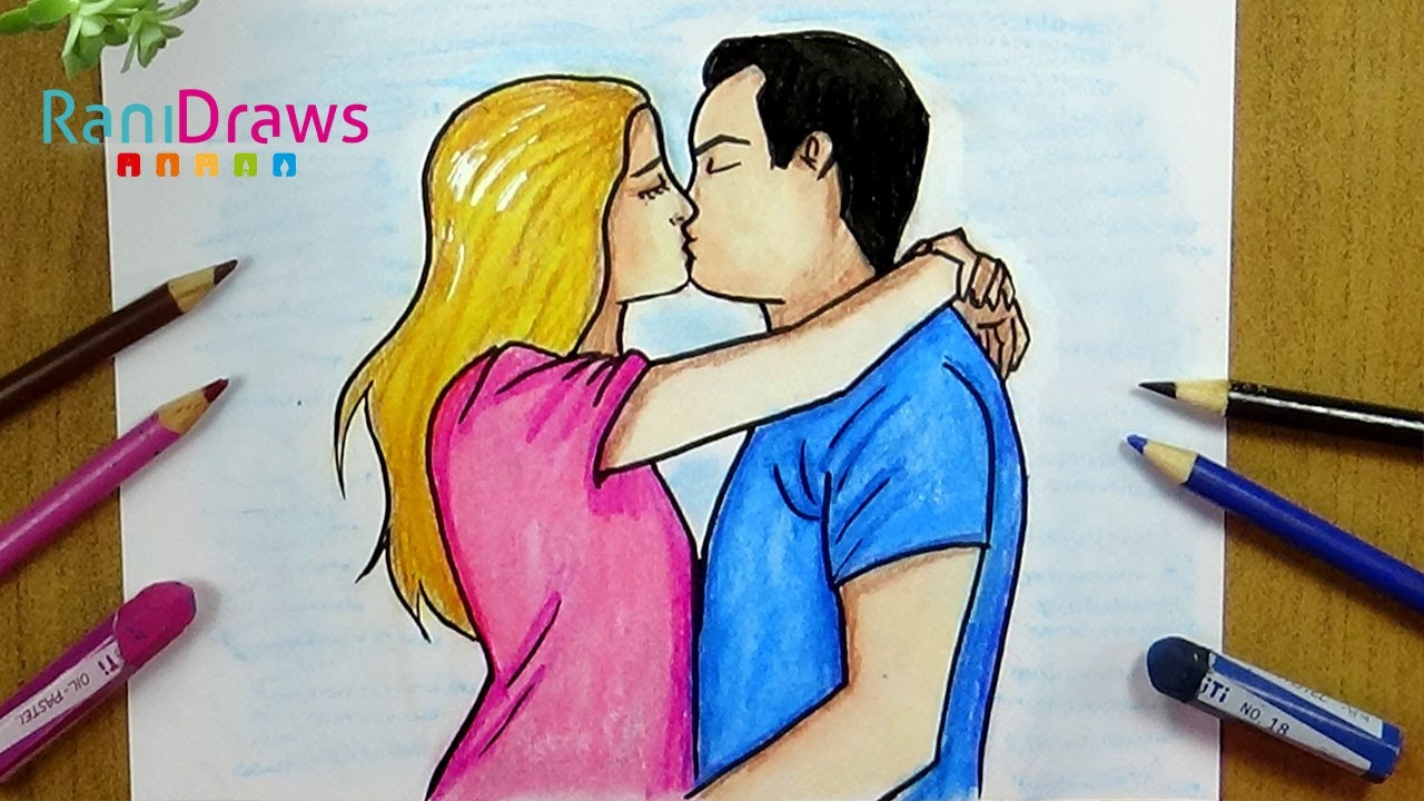 images Parejas Besandose Dibujos