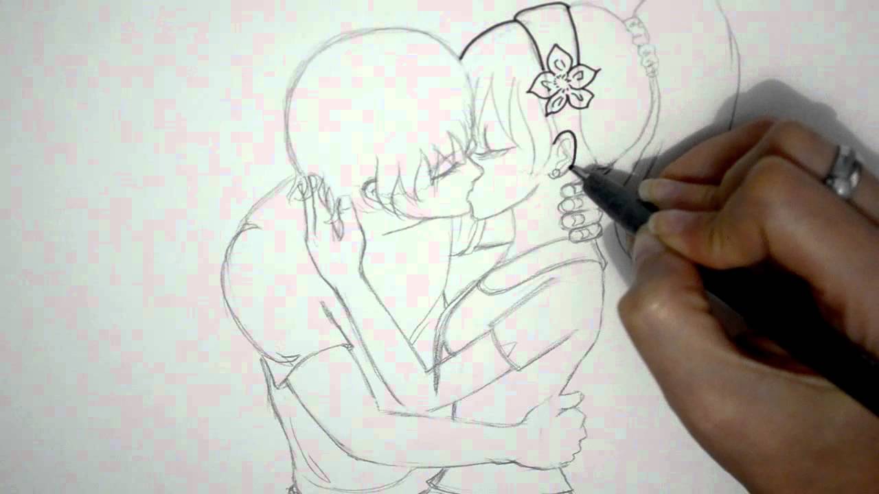 pic Parejas Besandose Para Dibujar