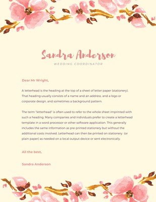 wallpapers Personal Letter Template Design