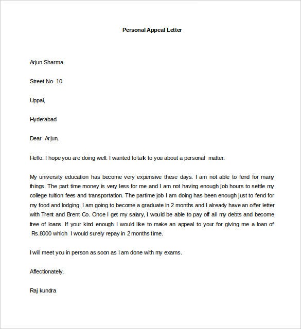 pics Personal Letter Template Word