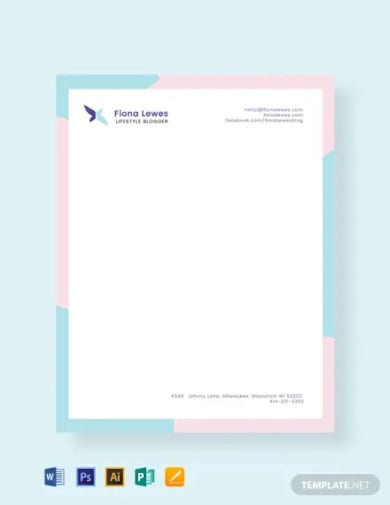 photo Personal Letterhead Personal Letter Template Word