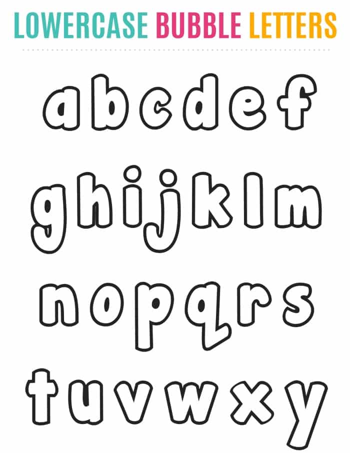 pic Printable Bubble Letter Alphabet