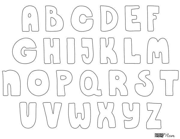 images Printable Bubble Letter Alphabet