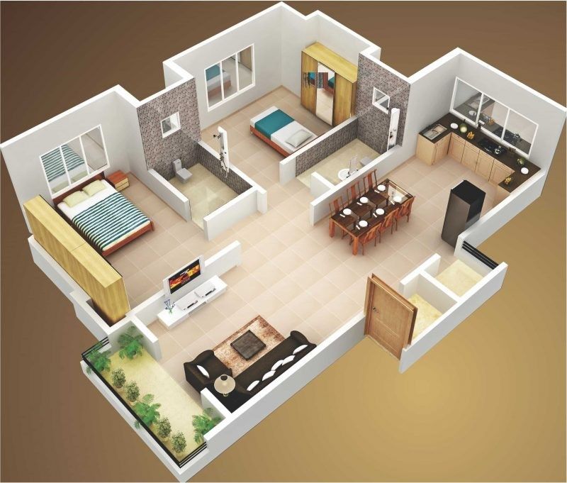 Featured image of post Small House Design With Floor Plan With 2 Bedrooms