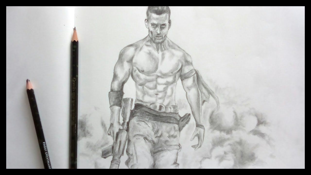 picture Tiger Shroff Body Sketch