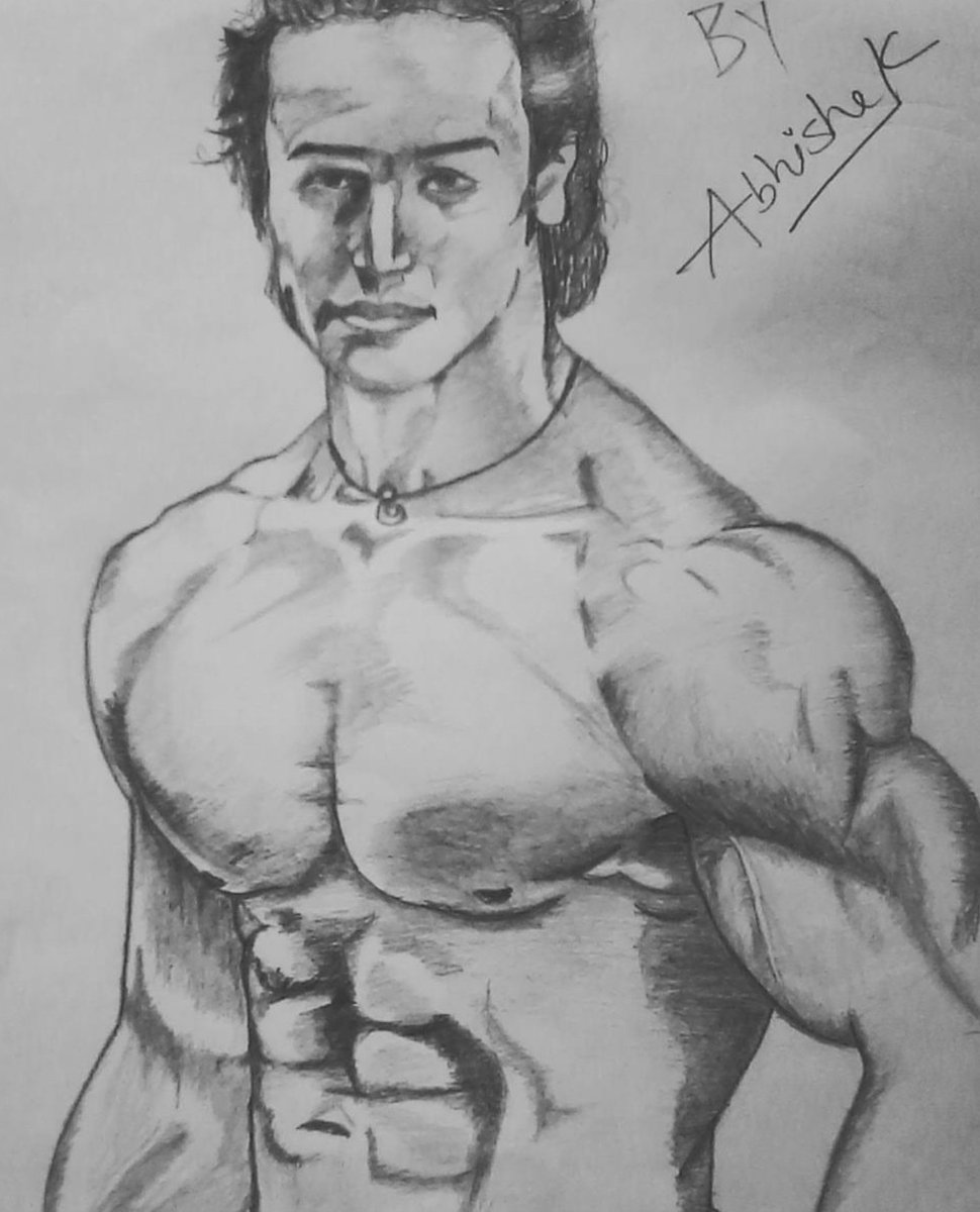 pix Tiger Shroff Body Sketch