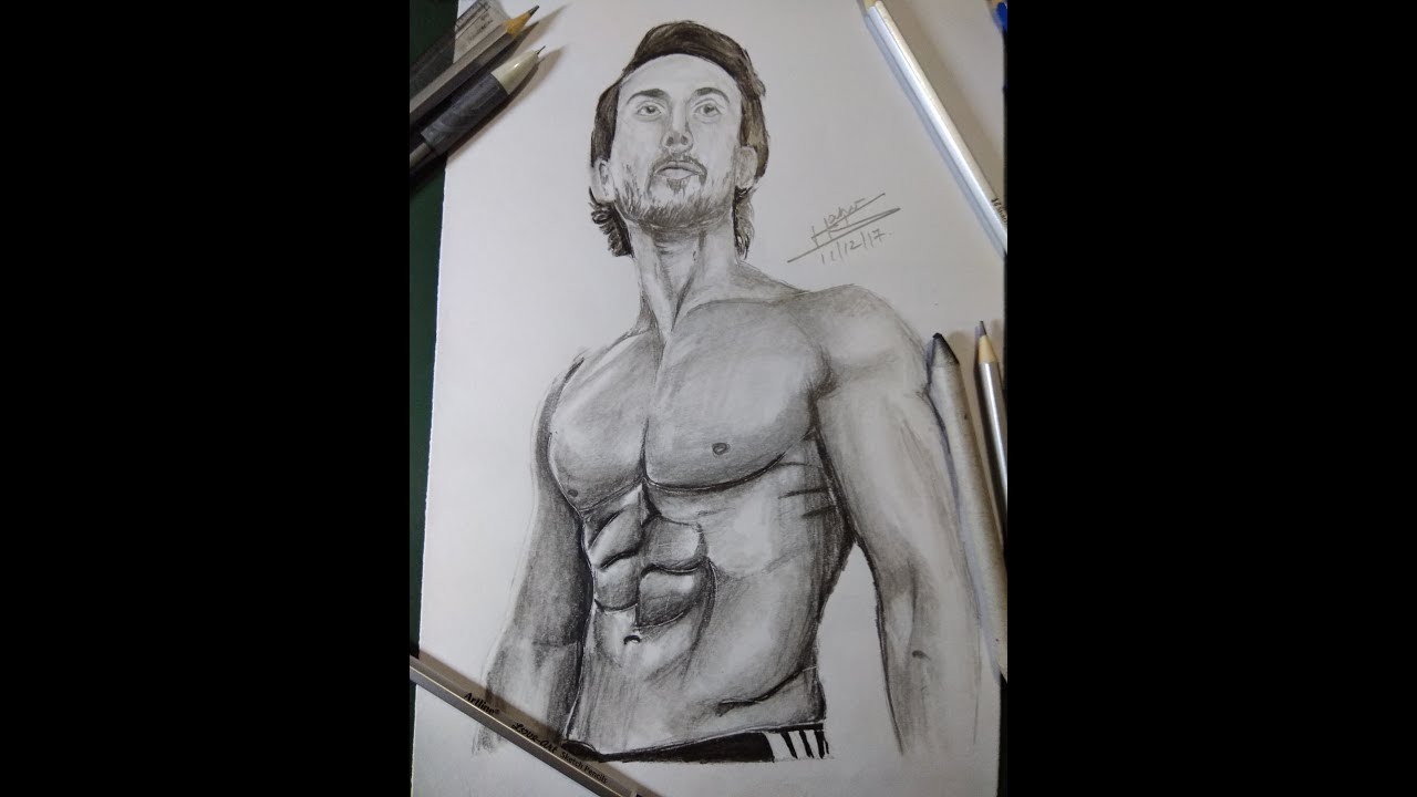 picture Tiger Shroff Body Sketch