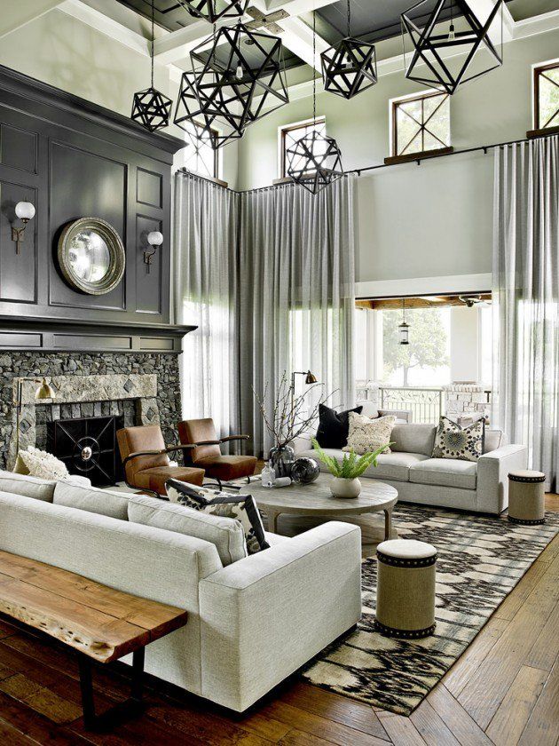 photo Transitional Living Room Design Photos