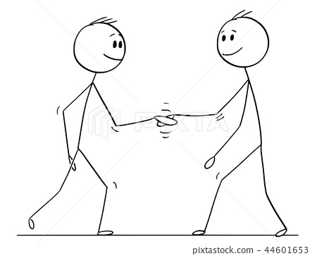 picture Two Hands Shaking Cartoon